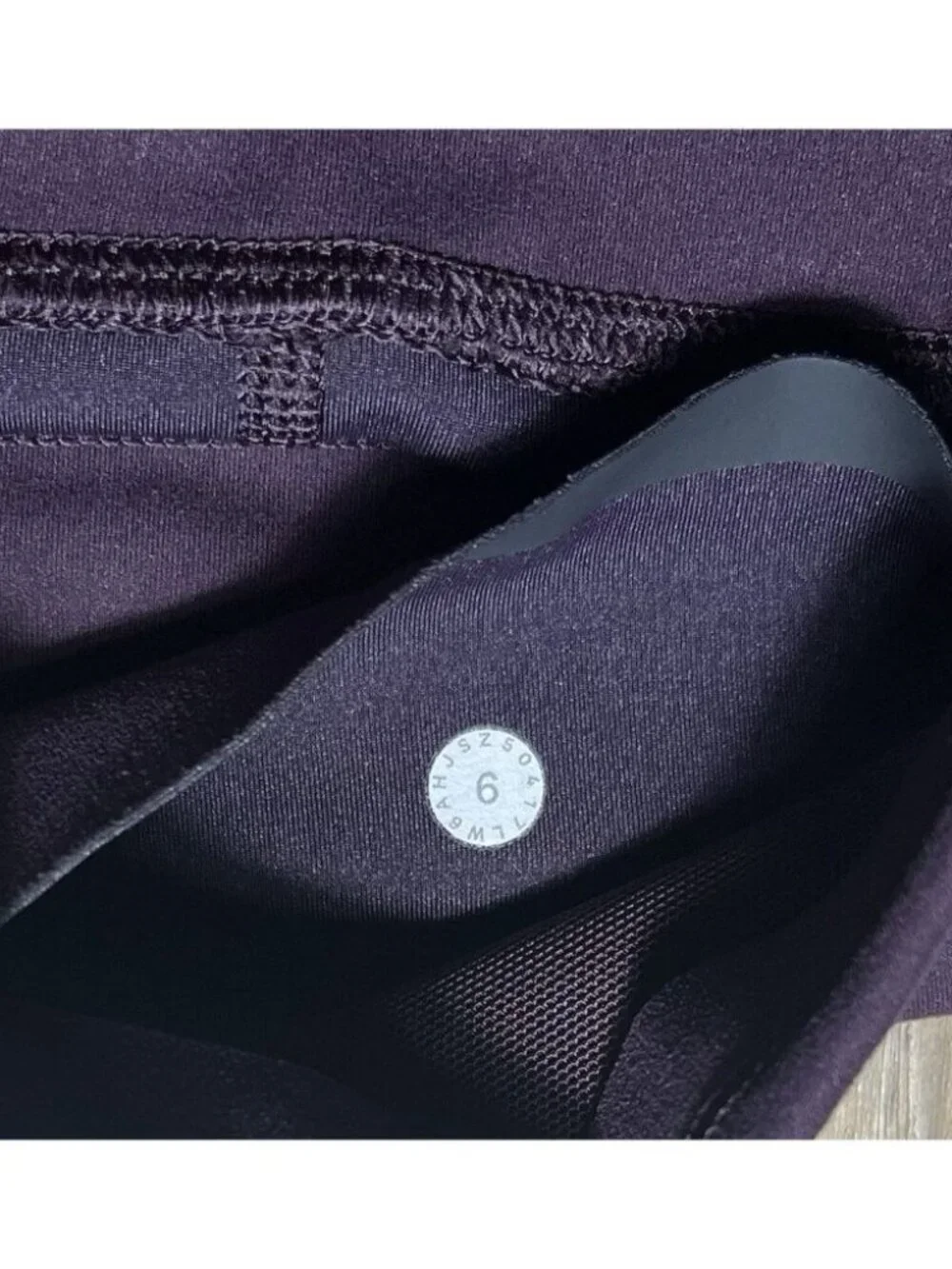 Lululemon In Movement Purple Everlux Cropped Leggings - Women Size 6 *Stained